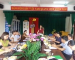 Hội Liên hiệp Phụ nữ huyện Yên Khánh giám sát vấn đề vệ sinh an toàn thực phẩm tại Trường Mầm non Khánh Mậu