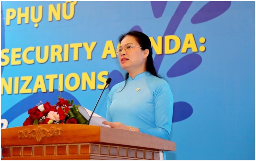 Ủy viên TƯ Đảng, Chủ tịch Hội LHPN Việt Nam Hà Thị Nga phát biểu tại Diễn đàn